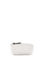 Porte Monnaie Croco Cuir Milano Blanc croco CR95015N