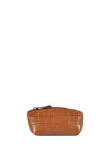 Porte Monnaie Croco Cuir Milano Marron croco CR95015N