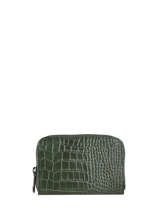 Porte-monnaie/ Porte Cartes Cuir Milano Vert croco CR19043N