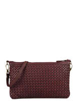 Cross Body Tas Dewashed Leder Milano Rood dewashed TR17116