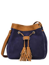 Sac Bourse Tornade Cuir Etrier Bleu tornade ETOR07