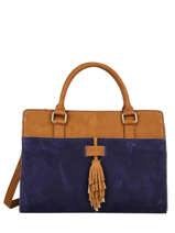 Handtas Tornade Leder Etrier Blauw tornade ETOR08