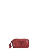 Porte-monnaie Chester Cuir Biba Rouge heritage KA6