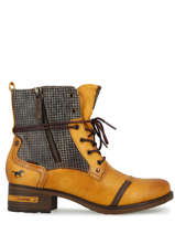 Enkellaarsjes Mustang Geel women 1229510