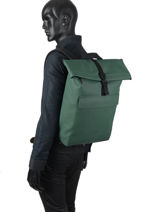 Rugzak 1 Compartiment Met 15" Laptopvak Ucon acrobatics Groen backpack JASPER-vue-porte