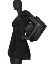 Sac Shopping  Cow Cuir Basilic pepper Vert cow BCOW31-vue-porte