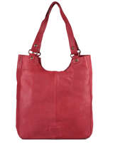 Sac Shopping Cow Cuir Basilic pepper Rouge cow BCOW20
