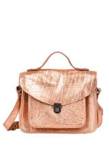 Sac  Mademoiselle George Cuir Paul marius Rose vintage GEORGE