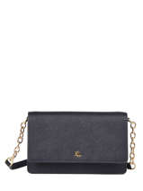 Sac Bandoulire Winston Cuir Saffiano Lauren ralph lauren Bleu crosshatch 31802429