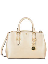 Sac  Main Crosshatch Cuir Saffiano Lauren ralph lauren Marron crosshatch 31802426