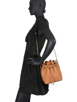 Sac Seau S Ninon Cuir Lancel Marron ninon A10922-vue-porte