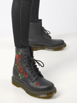 1460 Vonda Boots Uit Leder Dr martens Zwart women 24722001-vue-porte