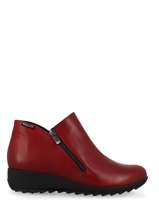 Amalia Enkellaarsjes Uit Leder Mephisto Rood women AMALIA