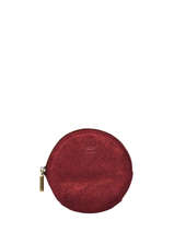 Porte-monnaie Vintage Cuir Mila louise Rouge vintage 33255C