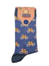 Sokken Edouard Emma Cabaia Blauw socks men EMM