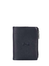 Portefeuille Rallye Cuir Nathan baume Bleu original n 476N
