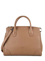 Sac Port Main Naomie Cuir Nathan baume Marron victoria 15