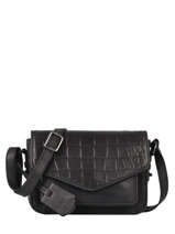 Cross Body Tas Croco Cody Leder Burkely Zwart croco cody 29