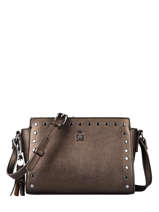 Sac Bandoulire Nelly Lulu castagnette Marron cloute NELLY