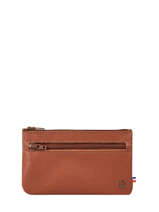 Portemonnee Madras Leder Etrier Bruin madras EMAD612