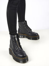 Bottines Sinclair En Cuir Dr martens Noir women 22564001-vue-porte