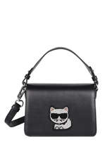 Cross Body Tas K Choupette Leder Karl lagerfeld Zwart k choupette 206W3099