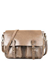 Sac Bandouliere Maths Cuir Craie Beige maths AS