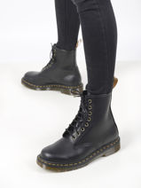 Boots 1460 Vegan Felix Dr martens Noir unisex 14045001-vue-porte