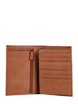 Portefeuille Johany Cuir Arthur & aston Marron johany 805-vue-porte
