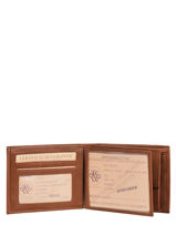 Portefeuille Arthur Cuir Arthur & aston Marron johany 499-vue-porte
