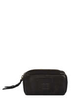 Porte-monnaie Chester Cuir Biba Noir heritage KA6