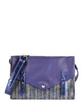 Cross Body Tas Indispensable Cosmos Leder Paul marius Blauw cosmos INDISCOS