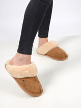 Pantoffels Isotoner Beige accessoires 97282-vue-porte