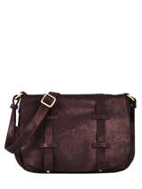 Sac Besace Bess X Cuir Mila louise Violet vintage 3017X