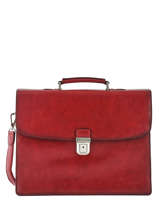 Serviette 3 Compartiments Etrier Rouge crosta ECRO01