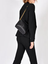 Sac Bandoulire Rio Cuir Nat et nin Noir vintage RIO-vue-porte