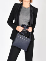 Sac Bandoulire Polo Cuir Nathan baume Bleu n city 7-vue-porte