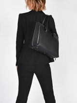 Sac Port Main Billy Cuir Nathan baume Noir nathan N1920016-vue-porte