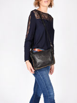 Sac Bandoulire Heritage Cuir Biba Noir heritage POR2L-vue-porte
