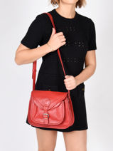 Cross Body Tas Vintage Leder Paul marius vintage BESACE-vue-porte