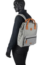 Sac  Dos Cabaia Gris tour du monde APERO-vue-porte