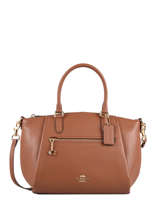 Sac Port Main Elise Cuir Coach Marron elise 79316