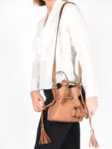 Sac Seau S Premier Flirt Cuir Lancel Marron premier flirt A10109-vue-porte