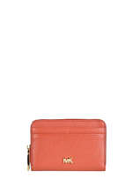 Portemonnee Leder Michael kors Rood money pieces F9GF6Z1L