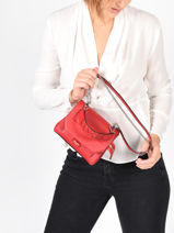 Handtas S Ninon Leder Lancel Oranje ninon A09221-vue-porte