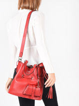 Sac Seau M Premier Flirt Lancel Rouge premier flirt A10110-vue-porte