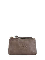 Porte-monnaie Cuir Basilic pepper Marron cow BCOW93