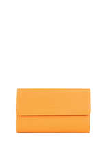 Portefeuille Foulonn Pia Leder Lancaster Geel foulonne pm 22