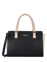 Sac Trap�ze Smooth Cuir Lancaster Noir smooth 3