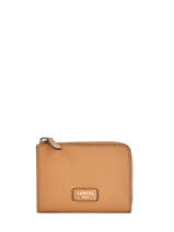 Portemonnee Ninon Leder Lancel Bruin ninon A09976